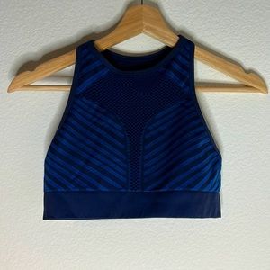 Asics blue sports bra or crop top athleisure small